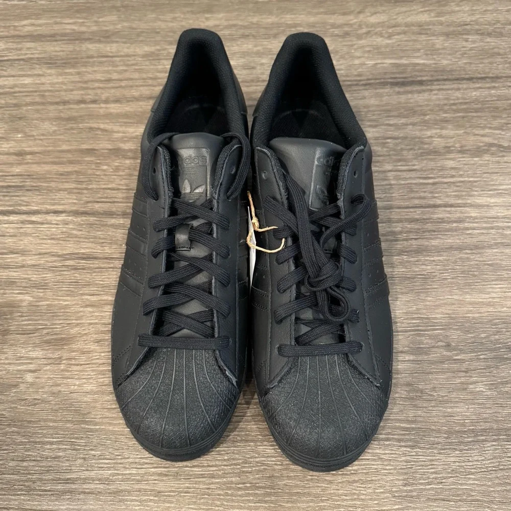 Adidas Superstar 'All Black' sz 13